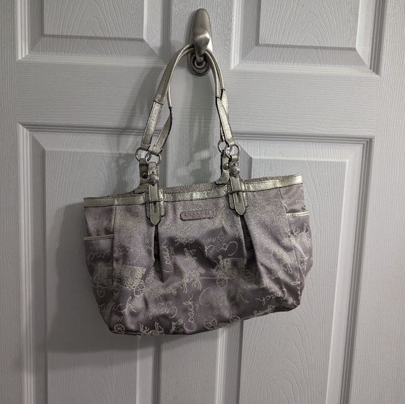 Coach Handbags - Coach Horse and Carriage Tote In Lilac Purple